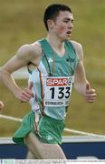 14 December 2003; Andrew Ledwith, Ireland, in action during the Junior Men event. European Cross Country Championships, Holyrood Park, Edinburgh, Scotland. Picture credit; Pat Murphy / SPORTSFILE *EDI*