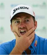 26 June 2013; Graeme McDowell during a press conference at the Irish Open Golf Championship 2013 Pro Am. Carton House, Maynooth, Co. Kildare. Picture credit: David Maher / SPORTSFILE