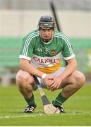 26 June 2013; A dejected Dan Kelleher, Offaly, at the final whistle. Bord Gáis Energy Leinster GAA Hurling Under 21 Championship Semi-Final, Offaly v Kilkenny, O'Connor Park, Tullamore, Co. Offaly. Picture credit: Pat Murphy / SPORTSFILE