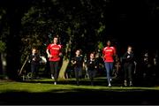 19 September 2019; On hand to help promote the Daily Mile and SPAR Better Choices were Irish international athletes and SPAR ambassadors Rhasidat Adeleke and Mark English with Scoil Mhuire Gan Smál pupils, from left, Mia Davey, Tomas Quilmore, Stefan Mirt and Lorna Nolan. The Daily Mile programme sees primary school children around the country run or jog at their own pace for 15 minutes every day to improve their mental and physical health. Nearly 1,000 schools are taking part in this initiative across the country. To sign up your school log onto https://thedailymile.ie/. For advice on healthy eating and wellbeing for school children log onto https://www.spar.ie/betterchoices/. Photo by Eóin Noonan/Sportsfile