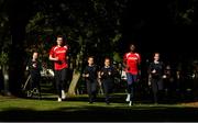 19 September 2019; On hand to help promote the Daily Mile and SPAR Better Choices were Irish international athletes and SPAR ambassadors Rhasidat Adeleke and Mark English with Scoil Mhuire Gan Smál pupils, from left, Mia Davey, Tomas Quilmore, Stefan Mirt and Lorna Nolan. The Daily Mile programme sees primary school children around the country run or jog at their own pace for 15 minutes every day to improve their mental and physical health. Nearly 1,000 schools are taking part in this initiative across the country. To sign up your school log onto https://thedailymile.ie/. For advice on healthy eating and wellbeing for school children log onto https://www.spar.ie/betterchoices/. Photo by Eóin Noonan/Sportsfile