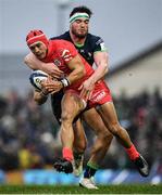 11 January 2020; Cheslin Kolbe of Toulouse is tackled by Tom Daly of Connacht during the Heineken Champions Cup Pool 5 Round 5 match between Connacht and Toulouse at The Sportsground in Galway. Photo by David Fitzgerald/Sportsfile