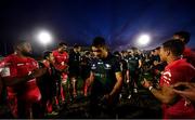 11 January 2020; Jarrad Butler of Connacht leads his team-mates off the pitch through the tunnel of Toulouse players following the Heineken Champions Cup Pool 5 Round 5 match between Connacht and Toulouse at The Sportsground in Galway. Photo by David Fitzgerald/Sportsfile