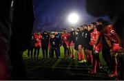 11 January 2020; Toulouse head coach Ugo Mola addresses his players following the Heineken Champions Cup Pool 5 Round 5 match between Connacht and Toulouse at The Sportsground in Galway. Photo by David Fitzgerald/Sportsfile