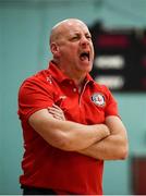 11 January 2020; Templeogue coach Mark Byrne during the Hula Hoops U20 Women's National Cup Semi-Finall match between Templeogue BC and UU Tigers at Parochial Hall in Cork. Photo by Sam Barnes/Sportsfile