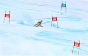 12 January 2020; Emma Austin of Team Ireland competing in the Alpine Skiing, Women's Giant Slalom during day 3 of the Winter Youth Olympic Games in Les Diablerets, Switzerland. Photo by Eóin Noonan/Sportsfile