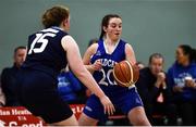 12 January 2020; Kellie Raethorne of Waterford United Wildcats in action against Rachel Brennan of DCU Mercy during the Hula Hoops U18 Women's National Cup Semi-Final between Waterford Wildcats and DCU Mercy at Parochial Hall in Cork. Photo by Sam Barnes/Sportsfile