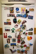 12 January 2020; Fridge magnets are seen in the kitchen prior to the Walsh Cup Semi-Final match between Dublin and Galway at Parnell Park in Dublin. Photo by Harry Murphy/Sportsfile