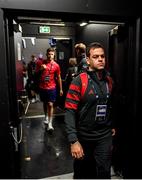 12 January 2020; Munster head coach Johann van Graan arrives prior to the Heineken Champions Cup Pool 4 Round 5 match between Racing 92 and Munster at Paris La Defence Arena, in Paris, France. Photo by Seb Daly/Sportsfile