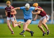 12 January 2020; Cian O'Callaghan of Dublin in action against David Glennon of Galway during the Walsh Cup Semi-Final match between Dublin and Galway at Parnell Park in Dublin. Photo by Harry Murphy/Sportsfile