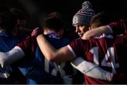 12 January 2020; Galway manager Pádraic Joyce talks to his players in a huddle before the FBD League Semi-Final match between Mayo and Galway at Elverys MacHale Park in Castlebar, Mayo. Photo by Piaras Ó Mídheach/Sportsfile