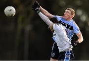 12 January 2020; Martin O'Connor of UCD in action against Lee Brennan of UU Jordanstown during the Sigerson Cup Round 1 between UCD and UU Jordanstown at UCD Billings Park in Belfield, Dublin. Photo by Ben McShane/Sportsfile