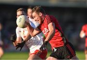 12 January 2020; Barry O'Hagan of Down in action against Ben O'Donnell of Tyrone during the Bank of Ireland Dr McKenna Cup Semi-Final match between Tyrone and Down at the Athletic Grounds in Armagh. Photo by Oliver McVeigh/Sportsfile