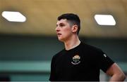 12 January 2020; Portlaoise Panthers coach Jack Dooley during the Hula Hoops U18 Women's National Cup Semi-Final between Portlaoise Panthers and Singleton Supervalu Brunell at Parochial Hall in Cork. Photo by Sam Barnes/Sportsfile