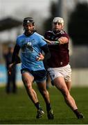 12 January 2020; Marc Howard of Dublin in action against Gearoid McInerney of Galway during the Walsh Cup Semi-Final match between Dublin and Galway at Parnell Park in Dublin. Photo by Harry Murphy/Sportsfile