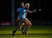 12 January 2020; Marc Howard of Dublin in action against Cathal Mannion of Galway during the Walsh Cup Semi-Final match between Dublin and Galway at Parnell Park in Dublin. Photo by Harry Murphy/Sportsfile
