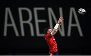 12 January 2020; Peter O’Mahony of Munster takes possession in a line-out during the Heineken Champions Cup Pool 4 Round 5 match between Racing 92 and Munster at Paris La Defence Arena in Paris, France. Photo by Seb Daly/Sportsfile