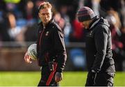 12 January 2020; Mayo manager James Horan, right, with selector Ciarán McDonald before the FBD League Semi-Final match between Mayo and Galway at Elverys MacHale Park in Castlebar, Mayo. Photo by Piaras Ó Mídheach/Sportsfile