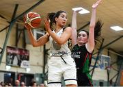 12 January 2020; Seana Harley-Moyles of Ulster University in action against Sarah Kenny of Trinity Meteors during the Hula Hoops Women's Division One National Cup Semi-Final between Ulster University and Trinity Meteors at Parochial Hall in Cork. Photo by Sam Barnes/Sportsfile