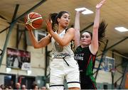 12 January 2020; Seana Harley-Moyles of Ulster University in action against Sarah Kenny of Trinity Meteors during the Hula Hoops Women's Division One National Cup Semi-Final between Ulster University and Trinity Meteors at Parochial Hall in Cork. Photo by Sam Barnes/Sportsfile