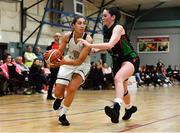 12 January 2020; Seana Harley-Moyles of Ulster University in action against Sarah Kenny of Trinity Meteors during the Hula Hoops Women's Division One National Cup Semi-Final between Ulster University and Trinity Meteors at Parochial Hall in Cork. Photo by Sam Barnes/Sportsfile