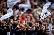 12 January 2020; Racing 92 supporters during the Heineken Champions Cup Pool 4 Round 5 match between Racing 92 and Munster at Paris La Defence Arena in Paris, France. Photo by Seb Daly/Sportsfile
