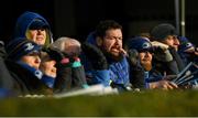 12 January 2020; Leinster supporters during the Heineken Champions Cup Pool 1 Round 5 match between Leinster and Lyon at the RDS Arena in Dublin. Photo by Ramsey Cardy/Sportsfile