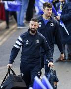 12 January 2020; Leinster senior athletic performance coach Cillian Reardon during the Heineken Champions Cup Pool 1 Round 5 match between Leinster and Lyon at the RDS Arena in Dublin. Photo by Ramsey Cardy/Sportsfile