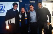 12 January 2020; Leinster supporters meet Joe Tomane, Ed Byrne and Adam Byrne in the Blue Room at the Heineken Champions Cup Pool 1 Round 5 match between Leinster and Lyon at the RDS Arena in Dublin. Photo by David Fitzgerald/Sportsfile