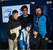 12 January 2020; Leinster supporters meet Joe Tomane, Ed Byrne and Adam Byrne in the Blue Room at the Heineken Champions Cup Pool 1 Round 5 match between Leinster and Lyon at the RDS Arena in Dublin. Photo by David Fitzgerald/Sportsfile