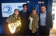 12 January 2020; Leinster supporters meet Joe Tomane, Ed Byrne and Adam Byrne in the Blue Room at the Heineken Champions Cup Pool 1 Round 5 match between Leinster and Lyon at the RDS Arena in Dublin. Photo by David Fitzgerald/Sportsfile