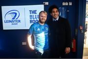 12 January 2020; Leinster supporters meet Joe Tomane, Ed Byrne and Adam Byrne in the Blue Room at the Heineken Champions Cup Pool 1 Round 5 match between Leinster and Lyon at the RDS Arena in Dublin. Photo by David Fitzgerald/Sportsfile