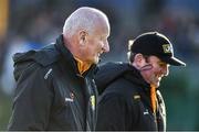 12 January 2020; Kilkenny manager Brian Cody and selector James McGarry, right, before the Walsh Cup Semi-Final match between Kilkenny and Wexford at John Lockes GAA Club, John Locke Park in Callan, Kilkenny. Photo by Ray McManus/Sportsfile