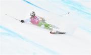 13 January 2020; Matt Ryan of Team Ireland crashes out while competing in the Alpine Skiing, Men's Giant Slalom, second run, during day 4 of the Winter Youth Olympic Games in Les Diablerets, Switzerland. Photo by Eóin Noonan/Sportsfile