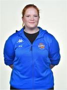 11 January 2020; DBS Eanna manager Kate Kavanagh during a squad portrait session at Neptune Stadium in Cork. Photo by Brendan Moran/Sportsfile
