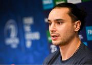 14 January 2020; James Lowe during a Leinster Rugby press conference at Leinster Rugby Headquarters in UCD, Dublin. Photo by Harry Murphy/Sportsfile