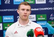 14 January 2020; Keith Earls during a Munster Rugby press conference at University of Limerick in Limerick. Photo by Matt Browne/Sportsfile