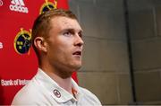 14 January 2020; Keith Earls during a Munster Rugby press conference at University of Limerick in Limerick. Photo by Matt Browne/Sportsfile