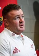 14 January 2020; Dave Kilcoyne during a Munster Rugby press conference at University of Limerick in Limerick. Photo by Matt Browne/Sportsfile