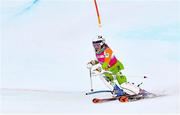 14 January 2020; Emma Austin of Team Ireland competing in the Alpine Skiing, Women's Slalom, second run, during day 5 of the Winter Youth Olympic Games in Les Diablerets, Switzerland. Photo by Eóin Noonan/Sportsfile