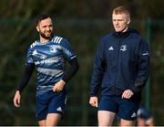 14 January 2020; Tommy O'Brien, right, and Jamison Gibson-Park during a Leinster Rugby squad training session at Leinster Rugby Headquarters in UCD, Dublin. Photo by Harry Murphy/Sportsfile