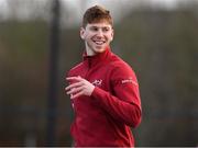 14 January 2020; Ben Healy during a Munster Rugby training session at University of Limerick in Limerick. Photo by Matt Browne/Sportsfile