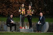 16 January 2020; From left, Kilkenny camogie manager Brian Dowling, Kilkenny player Paddy Deegan, Kilkenny camogie player Claire Phelan and Kilkenny manager Brian Cody in attendance as Glanbia Launch their 2020 Kilkenny Hurling & Camogie Sponsorship at Glanbia House in Kilkenny. Photo by Matt Browne/Sportsfile