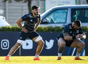 17 January 2020; Max Deegan, left, and Andrew Porter during the Leinster Rugby captain's run at Stadio Comunale di Monigo in Treviso, Italy. Photo by Ramsey Cardy/Sportsfile