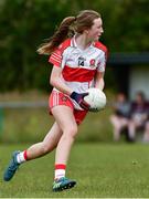 22 June 2019; Carla Collins of Derry during the Ladies Football All-Ireland U14 Bronze Final 2019 match between Derry and Westmeath at St Aidan's GAA Club in Templeport, Cavan. Photo by Ray McManus/Sportsfile