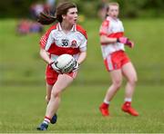 22 June 2019; Eabha Mullan of Derry during the Ladies Football All-Ireland U14 Bronze Final 2019 match between Derry and Westmeath at St Aidan's GAA Club in Templeport, Cavan. Photo by Ray McManus/Sportsfile