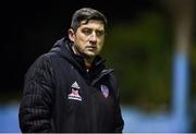 17 January 2020; Derry City manager Declan Devine during the Pre-Season Friendly between Drogheda United and Derry City at United Park in Drogheda, Co. Louth. Photo by Ben McShane/Sportsfile