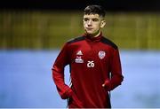 17 January 2020; Orrin McLoughlin of Derry City ahead of the Pre-Season Friendly between Drogheda United and Derry City at United Park in Drogheda, Co. Louth. Photo by Ben McShane/Sportsfile