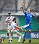 18 January 2020; Tito Tebaldi of Benetton  in action against Devin Toner of Leinster during the Heineken Champions Cup Pool 1 Round 6 match between Benetton and Leinster at the Stadio Comunale di Monigo in Treviso, Italy. Photo by Ramsey Cardy/Sportsfile