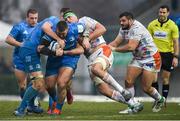 18 January 2020; Andrew Porter of Leinster is tackled by Eli Snyman of Benetton during the Heineken Champions Cup Pool 1 Round 6 match between Benetton and Leinster at the Stadio Comunale di Monigo in Treviso, Italy. Photo by Ramsey Cardy/Sportsfile